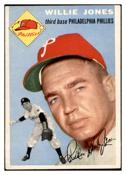 1954 Topps Baseball #041 Willie Jones Phillies EX-MT 534978