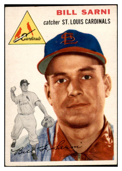 1954 Topps Baseball #194 Bill Sarni Cardinals EX-MT 535029