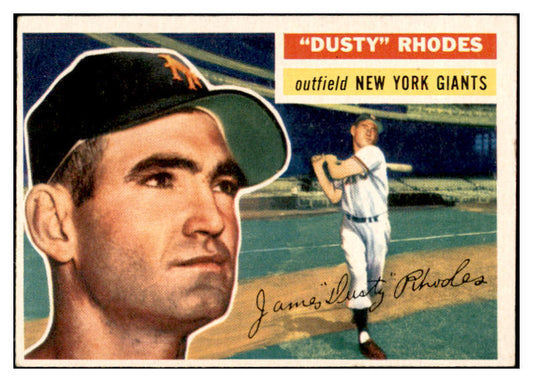 1956 Topps Baseball #050 Dusty Rhodes Giants EX-MT White 535094