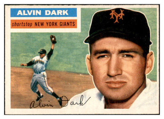 1956 Topps Baseball #148 Alvin Dark Giants EX-MT Gray 535171