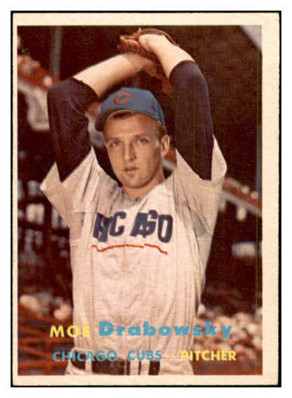 1957 Topps Baseball #084 Moe Drabowsky Cubs EX-MT 535427