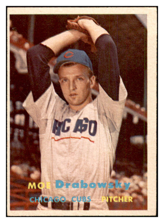1957 Topps Baseball #084 Moe Drabowsky Cubs EX-MT 535427