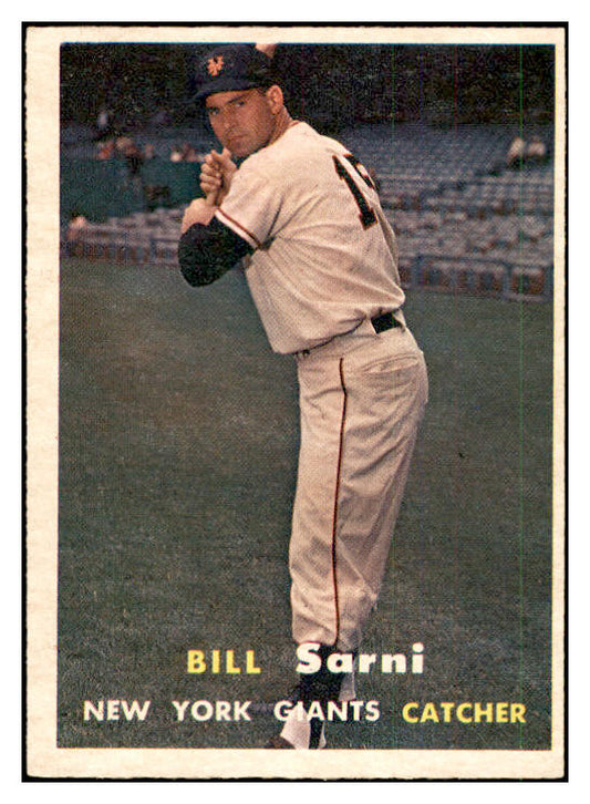 1957 Topps Baseball #086 Bill Sarni Giants EX-MT 535428