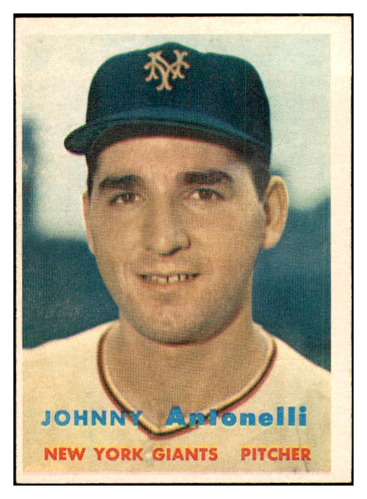 1957 Topps Baseball #105 Johnny Antonelli Giants EX-MT 535432