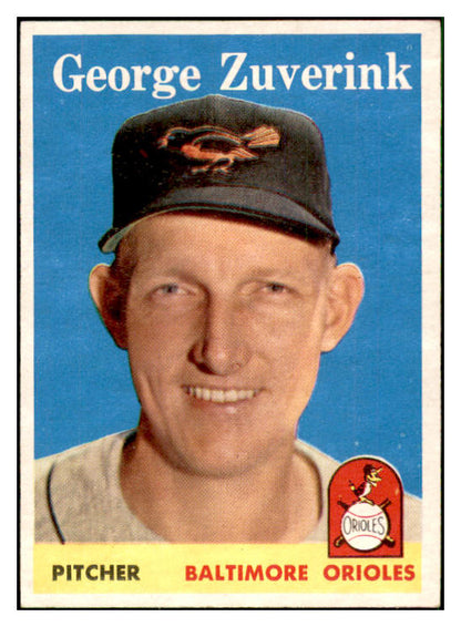 1958 Topps Baseball #006 George Zuverink Orioles EX-MT 535539