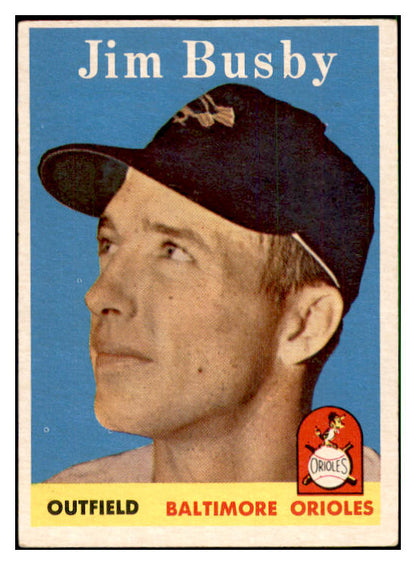 1958 Topps Baseball #028 Jim Busby Orioles EX-MT 535558