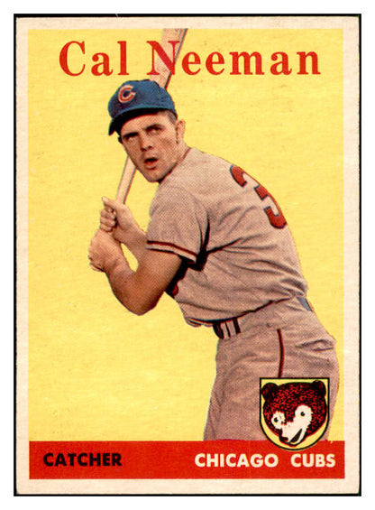 1958 Topps Baseball #033 Cal Neeman Cubs EX-MT 535564