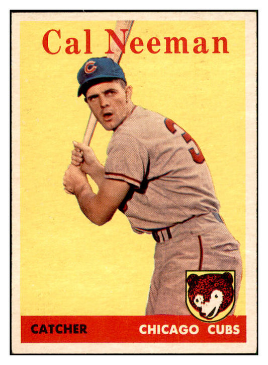 1958 Topps Baseball #033 Cal Neeman Cubs EX-MT 535564