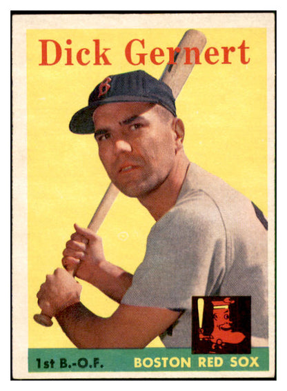 1958 Topps Baseball #038 Dick Gernert Red Sox EX-MT 535572