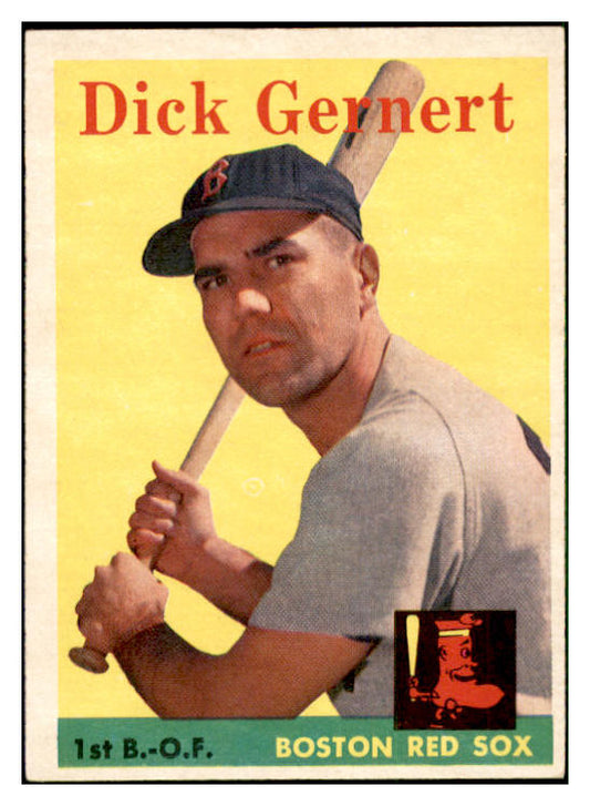 1958 Topps Baseball #038 Dick Gernert Red Sox EX-MT 535572