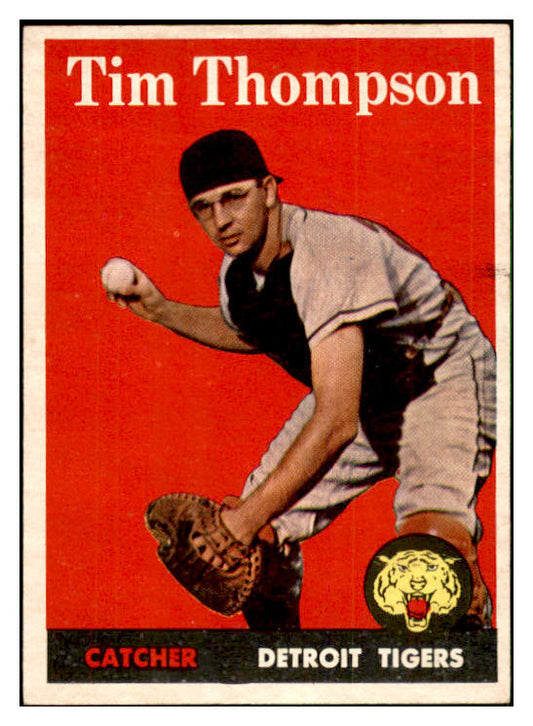1958 Topps Baseball #057 Tim Thompson Tigers EX-MT 535591