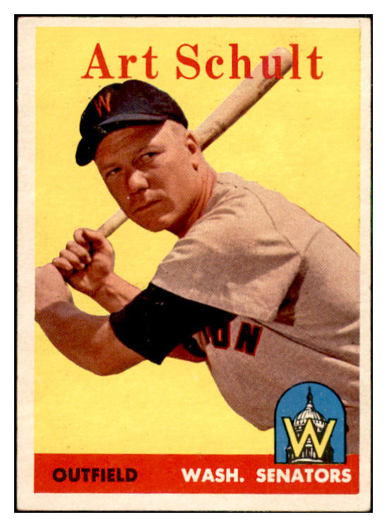 1958 Topps Baseball #058 Art Schult Senators EX-MT 535592