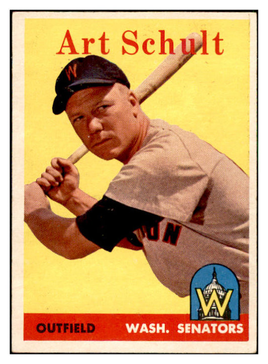 1958 Topps Baseball #058 Art Schult Senators EX-MT 535592