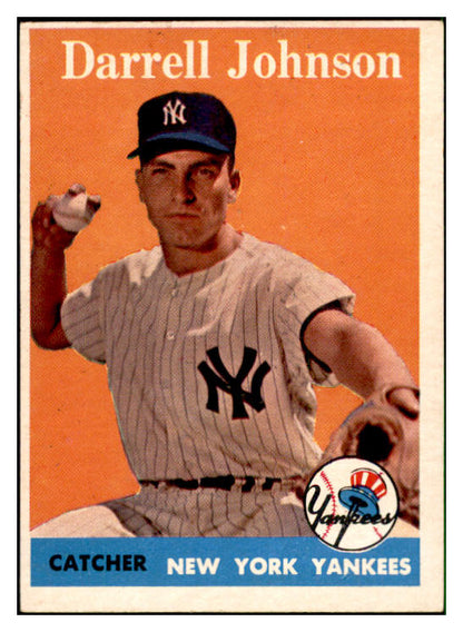 1958 Topps Baseball #061 Darrell Johnson Yankees EX-MT 535597