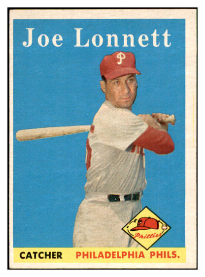 1958 Topps Baseball #064 Joe Lonnett Phillies EX-MT 535600