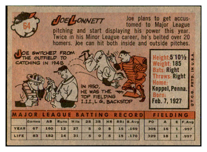 1958 Topps Baseball #064 Joe Lonnett Phillies EX-MT 535601