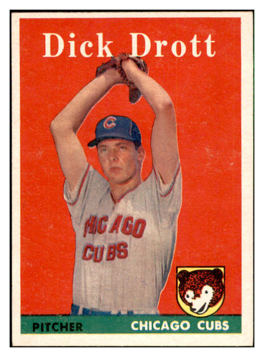 1958 Topps Baseball #080 Dick Drott Cubs EX-MT 535618