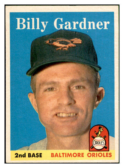 1958 Topps Baseball #105 Billy Gardner Orioles EX-MT 535645