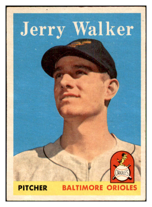 1958 Topps Baseball #113 Jerry Walker Orioles EX-MT 535656