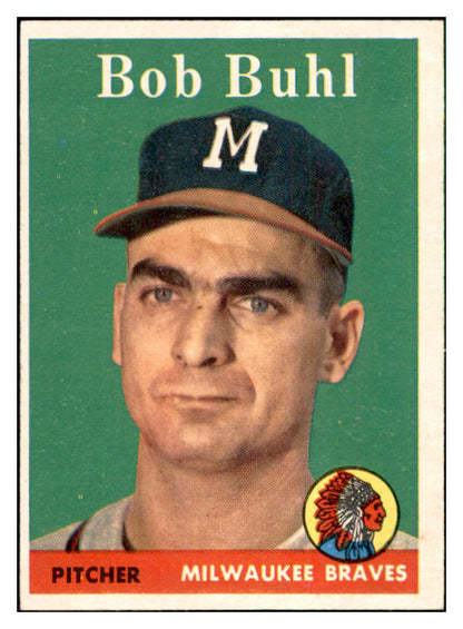 1958 Topps Baseball #176 Bob Buhl Braves EX-MT 535733