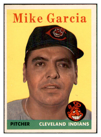 1958 Topps Baseball #196 Mike Garcia Indians EX-MT 535758
