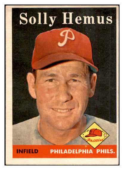 1958 Topps Baseball #207 Solly Hemus Phillies EX-MT 535775