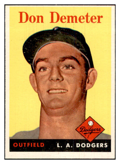 1958 Topps Baseball #244 Don Demeter Dodgers EX-MT 535828