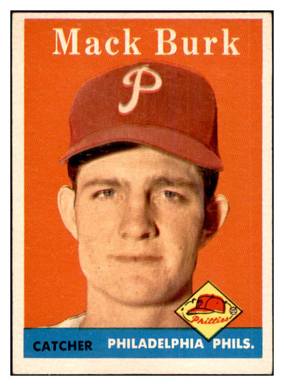 1958 Topps Baseball #278 Mack Burk Phillies EX-MT 535872