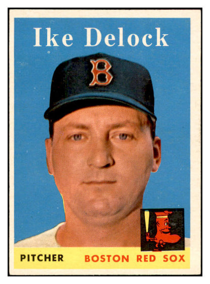 1958 Topps Baseball #328 Ike Delock Red Sox EX-MT 535921