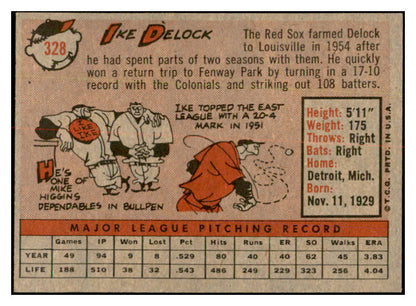 1958 Topps Baseball #328 Ike Delock Red Sox EX-MT 535922