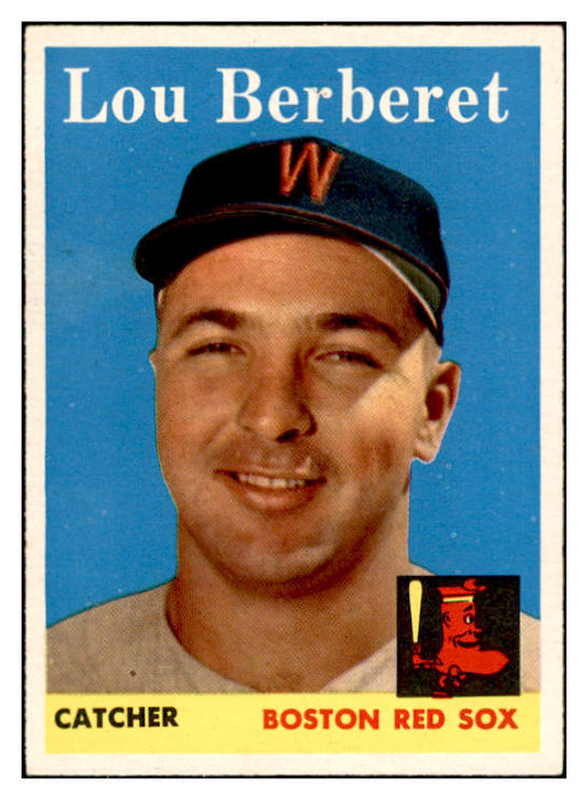 1958 Topps Baseball #383 Lou Berberet Red Sox EX-MT 535990