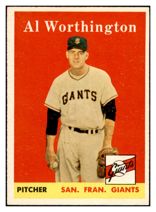 1958 Topps Baseball #427 Al Worthington Giants EX-MT 536046