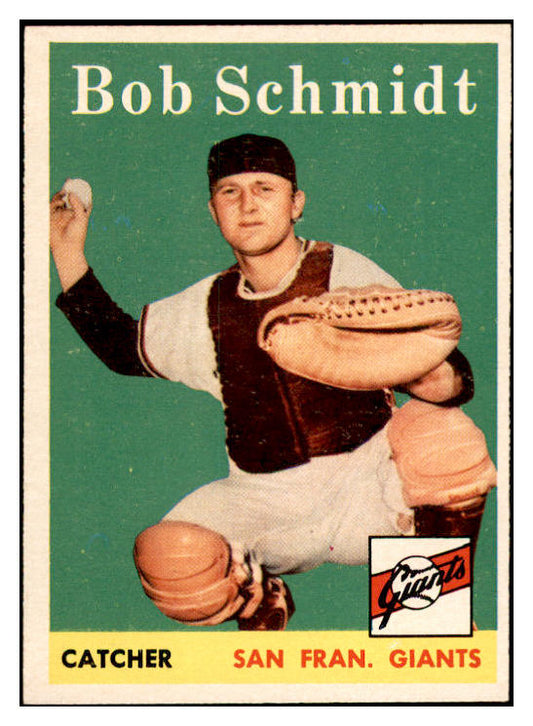 1958 Topps Baseball #468 Bob Schmidt Giants EX-MT 536091