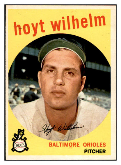 1959 Topps Baseball #349 Hoyt Wilhelm Orioles EX-MT 536226