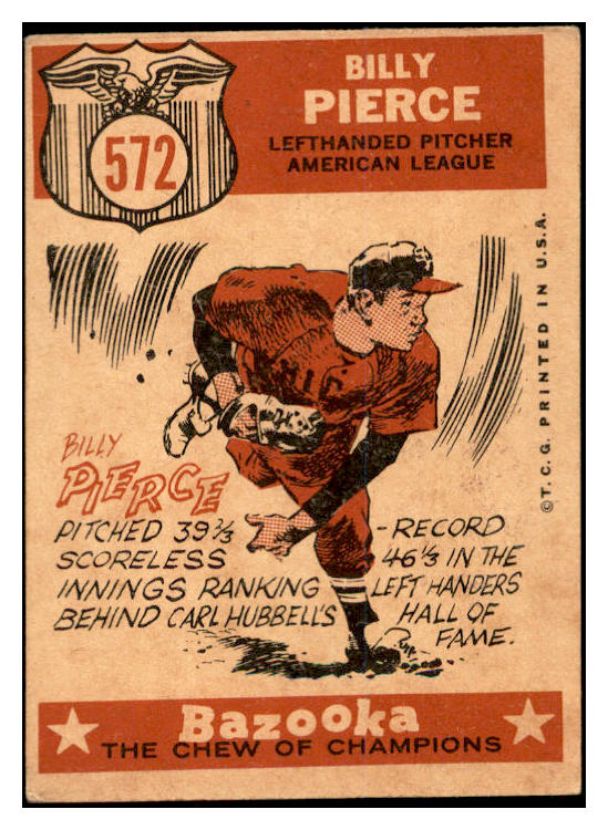 1959 Topps Baseball #572 Billy Pierce A.S. White Sox VG-EX 536383