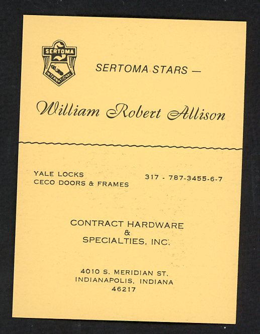 1977 Sertoma Stars Bob Allison Twins NR-MT 536666