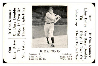 1936 S&S Game Joe Cronin Red Sox NR-MT 536716