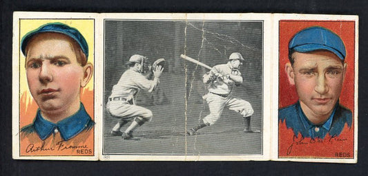 1912 T202 Hassan Triple Folder Arthur Fromme John Mclean 536922
