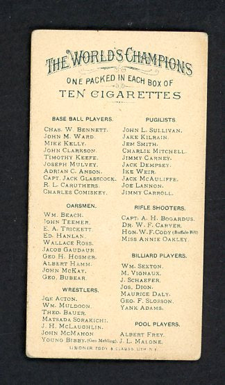 1888 N28 Allen & Ginter Yank Adams Billiards VG-EX 536963