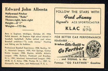 1947 Signal Oil Ed Albosta Hollywood EX 537080