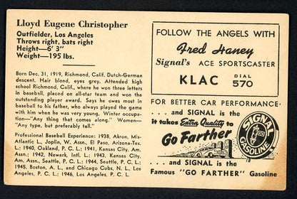 1947 Signal Oil Loyd Christopher Los Angeles VG-EX 537089