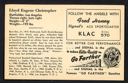 1947 Signal Oil Loyd Christopher Los Angeles VG-EX 537090