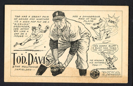 1947 Signal Oil Tod Davis Hollywood VG 537095