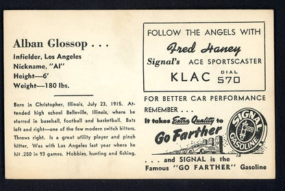 1947 Signal Oil Al Glossop Los Angeles EX 537101