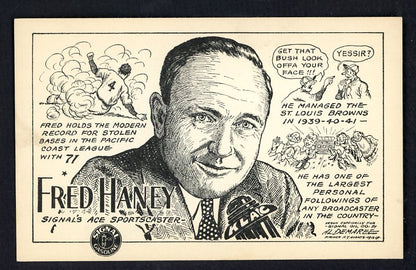 1947 Signal Oil Fred Haney Hollywood EX-MT 537103