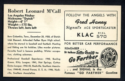 1947 Signal Oil Dutch McCall Los Angeles EX-MT 537116