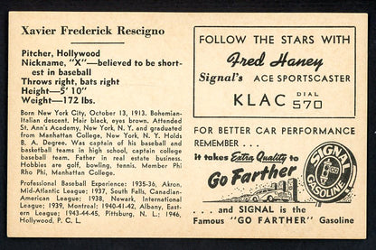 1947 Signal Oil Xavier Rescigno Hollywood EX-MT 537124
