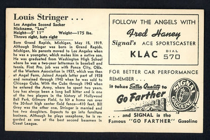 1947 Signal Oil Lou Stringer Los Angeles VG-EX 537133
