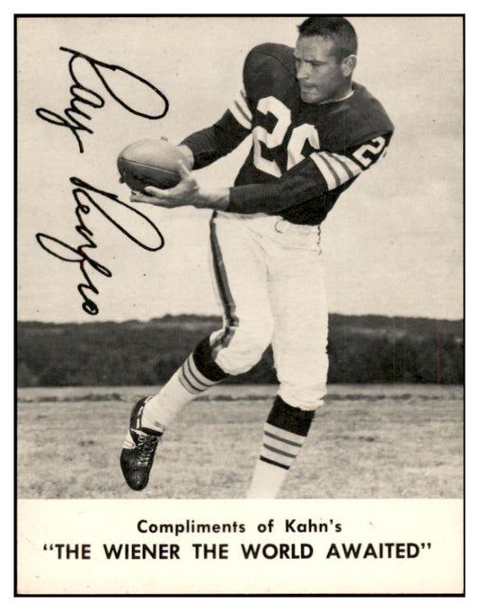 1962 Kahns Football Ray Renfro Browns NR-MT 537214
