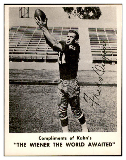 1963 Kahns Football Fred Dugan Washington NR-MT 537228
